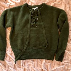 Endless Rose Lace Up Sweater